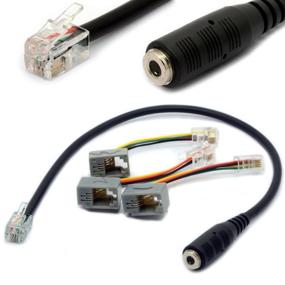 img 4 attached to 4P4C RJ9/RJ10 to 3.5mm Female Headset Adapter Cable for Cisco IP Phones - Enhance Audio Connectivity and Experience