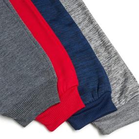 img 2 attached to 👖 Quad Seven Boys’ Sweatpants – 4 Pack of Active Fleece Cargo and Basic Jogger Pants (Sizes 8-18)