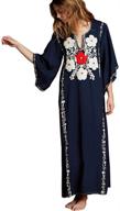 👗 stylish kaftan batwing sleeve dresses: perfect women's summer clothing logo