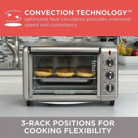 img 1 attached to 🍞 BLACK+DECKER 6-Slice Convection Countertop Toaster Oven TO3230SBD - Stainless Steel, Includes Bake Pan, Broil Rack, and Toasting Rack