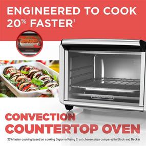 img 3 attached to 🍞 BLACK+DECKER 6-Slice Convection Countertop Toaster Oven TO3230SBD - Stainless Steel, Includes Bake Pan, Broil Rack, and Toasting Rack