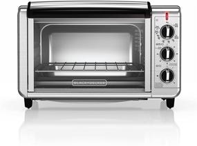 img 4 attached to 🍞 BLACK+DECKER 6-Slice Convection Countertop Toaster Oven TO3230SBD - Stainless Steel, Includes Bake Pan, Broil Rack, and Toasting Rack