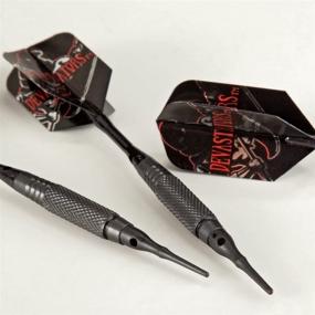 img 3 attached to 🎯 Bottelsen Devastators Black Steal 90% Tungsten Soft Tip Coarse Knurl Dart: Ultimate Precision for Soft Tip Dart Enthusiasts