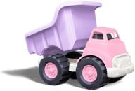 🚚 green toys pink dump truck: bpa-free, phthalates-free play vehicle for developing gross motor and fine motor skills logo