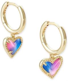 img 4 attached to 💖 Kendra Scott Ari Heart Huggie Earrings - Empowering Style and Enduring Charm for Fashion Enthusiasts