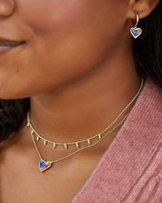 img 1 attached to 💖 Kendra Scott Ari Heart Huggie Earrings - Empowering Style and Enduring Charm for Fashion Enthusiasts