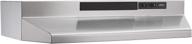 🔥 broan-nutone f402404: efficient stainless steel 24-inch range hood insert with under cabinet exhaust fan & light logo