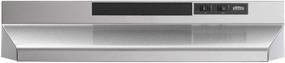 img 3 attached to 🔥 Broan-NuTone F402404: Эффективная встраиваемая металлическая вытяжка духовки шириной 24 дюйма из нержавеющей стали с вентилятором для дымоудаления и светом под шкафом