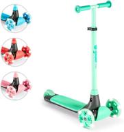 🛴 yvolution y glider kiwi - 3 wheel kick scooter with led wheels for children ages 3+ years logo