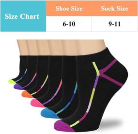 img 3 attached to 🧦 LITERRA Women's Ankle Low Cut Socks with Cushion - Ideal for Athletic, Sport, and Casual Use (Pack of 6)