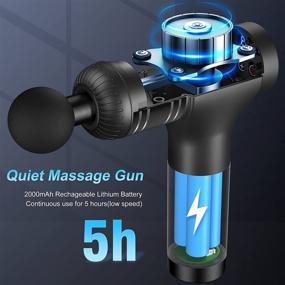 img 1 attached to 💪 Maximize Muscle Recovery with Handheld Deep Tissue Percussion Massage Gun for Athletes