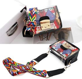 img 3 attached to 👜 Женские прозрачные пластиковые сумки и кошельки: OCT17 прочные и стильные сумки через плечо