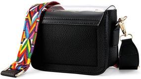 img 2 attached to 👜 Женские прозрачные пластиковые сумки и кошельки: OCT17 прочные и стильные сумки через плечо