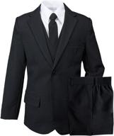 👔 stylishly sleek: spring notion big boys' modern fit dress suit set logo