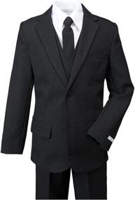 img 3 attached to 👔 Stylishly Sleek: Spring Notion Big Boys' Modern Fit Dress Suit Set