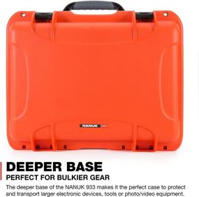 img 3 attached to 🧳 Nanuk 933 Waterproof Hard Case with Foam Insert - Vibrant Orange, Enhanced SEO