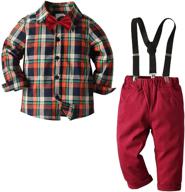 👶 nwada clothing toddler burgundy boys' suspender – stylish kids' apparel logo