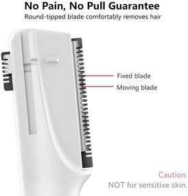 img 3 attached to 🌟 Upgrade Your Grooming Routine with Funstant Precision Electric Eyebrow Trimmer - Gentle and Pain-Free Facial Hair Remover for Women