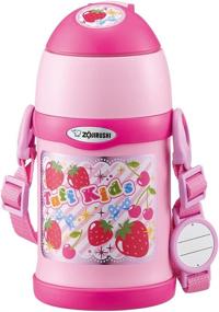 img 1 attached to Zojirushi 450ml Pink Stainless 2WAY Cup and Straw Water Bottle - SC-ZT45-PA