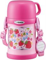 zojirushi 450ml pink stainless 2way cup and straw water bottle - sc-zt45-pa logo