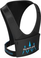 🏃 runitude running vest phone holder – the ultimate cell phone holder for joggers: v1 vr vest with led light straps, water resistant design (men & women) logo