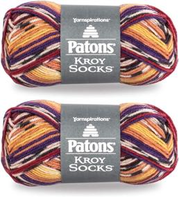 img 4 attached to Patons Yarn 2 Pack Sunset Stripes