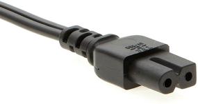img 2 attached to InstallerParts 6-Foot 18AWG NEMA 1-15P to IEC C-7 Polarized 2-Prong Figure-8 Power Cord