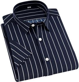 img 4 attached to 👔 ERZTIAY Classic Vertical Striped Men's Casual Apparel