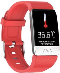 img 4 attached to Smart Bracelet Fitness Tracker for Couples - HR Watch with Temperature, Heart Rate, Blood Pressure, Blood Oxygen Monitoring, Pedometer, Sleep Tracking - Digital Waterproof Smart Watch for Kids, Women, Men