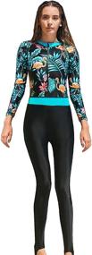 img 4 attached to 👙 Ultimate UV Sun Protection: Akaeys Women's Full Body Swimsuit Rash Guard for Maximum Coverage