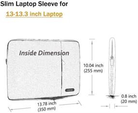 img 3 attached to 🔵 HSEOK Ноутбуковый рукав для MacBook Air A1369 / A1466 диагональю 13-13,3 дюйма, MacBook Pro Retina Late 2012 - Early 2016 и большинство ноутбуков 14 дюймов, цвет темно-синий JP.