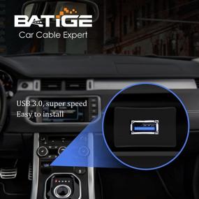 img 3 attached to ⚡️ BATIGE USB 3.0 Panel Flush Mount Extension Cable with Buckle - Single Port for Car Truck Boat Motorcycle Dashboard - 3ft Length