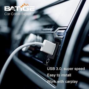 img 2 attached to ⚡️ BATIGE USB 3.0 Panel Flush Mount Extension Cable with Buckle - Single Port for Car Truck Boat Motorcycle Dashboard - 3ft Length