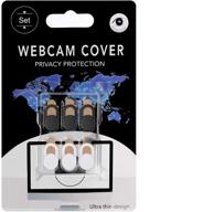 🔒 ultimate privacy protection: webcam cover 6 pack for laptop, phone, tablet, macbook, iphone, imac, echo show, ipad, and desktop - slide blocker with ultra thin design logo