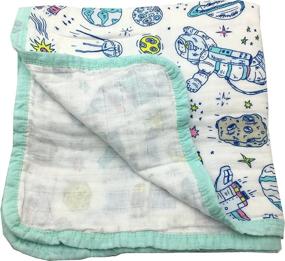 img 3 attached to HGHG Bamboo Cotton Stroller Blanket Bedding