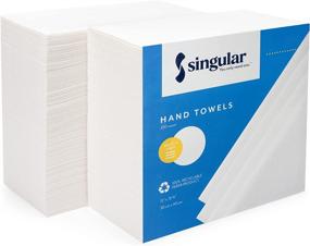 img 4 attached to 🧺 Premium AH AMERICAN HOMESTEAD Disposable Hand Towels - Linen-Like Bathroom Napkins - Elegant White, 15.5"x12" - Pack of 200, Perfect for Wedding Reception or Dinner Party