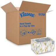 🧻 kleenex hand towels with premium absorbency pockets - convenient pop-up box - 18 boxes/case logo