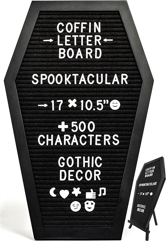 Black Felt Coffin Letter Board reviews | Revain