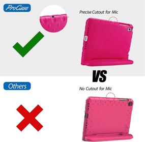 img 1 attached to 📱 ProCase Samsung Galaxy Tab A7 10.4 2020 Kids Case - Shock Proof Convertible Handle Stand Cover for 10.4 inch Galaxy Tab A7 - Magenta