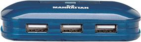 img 1 attached to 🔌 Manhattan 7-Port USB 2.0 Ultra Hub, Plug and Play for Windows and Mac Compatibility (161039)