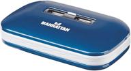 🔌 manhattan 7-port usb 2.0 ultra hub, plug and play for windows and mac compatibility (161039) логотип