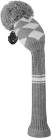 img 4 attached to Enhance Golf Club Protection with Scott Edward Hybrid Head Cover Knit for Fairway Wood Hybrid, Featuring Rotating Number Tags