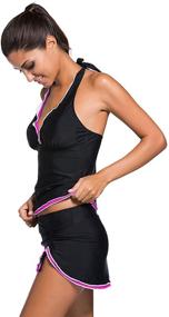 img 2 attached to REKITA Womens Swimsuit Tankini Bathing Women's Clothing