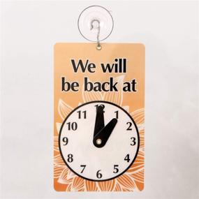 img 1 attached to 🕐 SmartSign Two Sided Be Back Clock Sign | Stay-Informed: “Will Be Back/Welcome, We are Open” | 7.75"x 4.75" Plastic