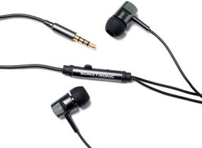 img 1 attached to 🎧 SONXTRONIC XDR-1000: Stylish Earbud Headphones with Microphone in Sleek Dark Grey Shade