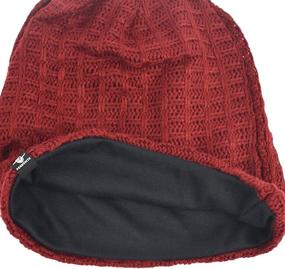 img 1 attached to Versatile VECRY Men's Slouchy Beanie: Knit 🧢 Crochet Rasta Cap for Enhanced Warmth in Any Season