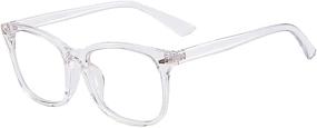 img 3 attached to 👓 Transparent Maxjuli Blue Light Blocking Glasses for Women and Men - Ideal for Computer Reading, Gaming, TV, and Phones