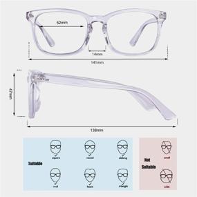 img 2 attached to 👓 Transparent Maxjuli Blue Light Blocking Glasses for Women and Men - Ideal for Computer Reading, Gaming, TV, and Phones