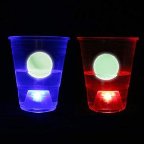 img 3 attached to 🍻 Six Senses Media Dark Beer Pong Set: Illuminate Fun with LED Cups and Glow-in-The-Dark Balls - 22 Set