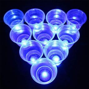 img 1 attached to 🍻 Six Senses Media Dark Beer Pong Set: Illuminate Fun with LED Cups and Glow-in-The-Dark Balls - 22 Set